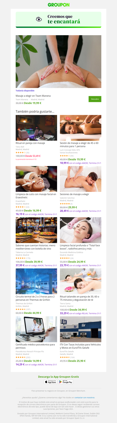 ¡Di sí a la oferta! Todavía está disponible