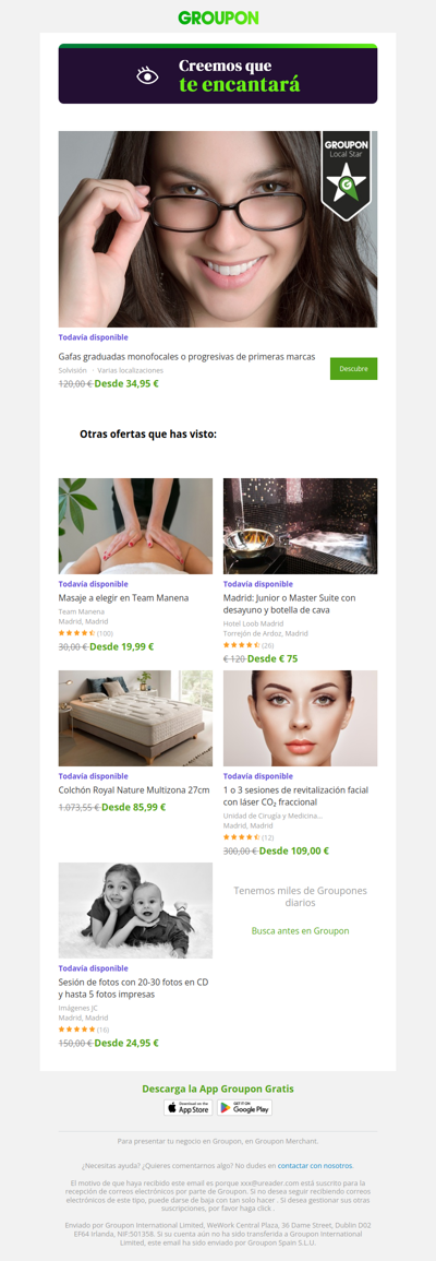 La oferta que viste sigue disponible