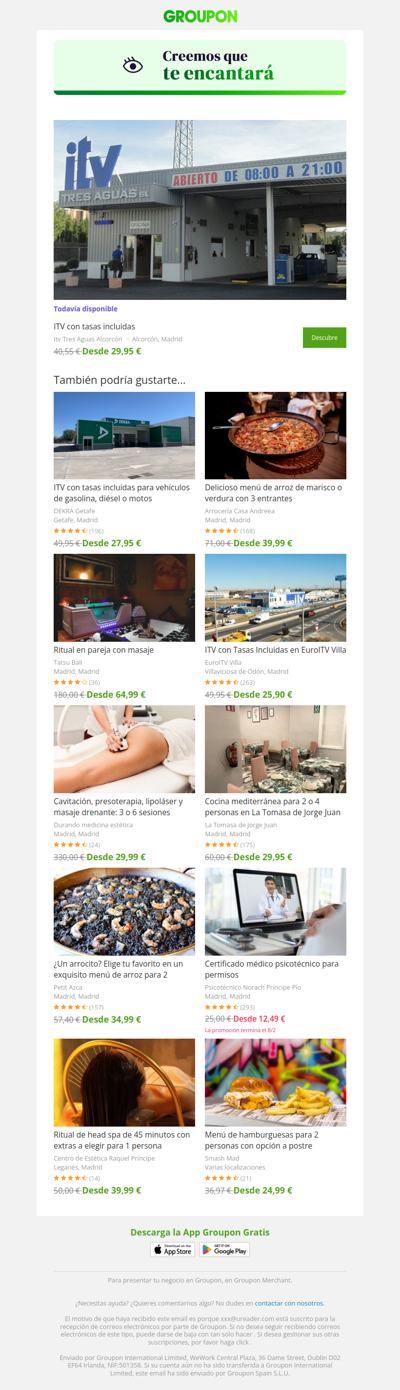 Estamos bastante seguros de que te va a encantar esta oferta