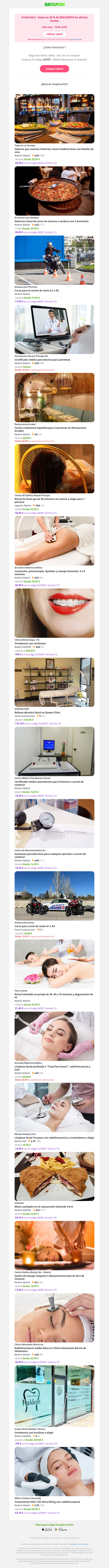 ⚡️ ¡Oferta Relámpago! Ahorra un 25 % extra hasta las 22:00