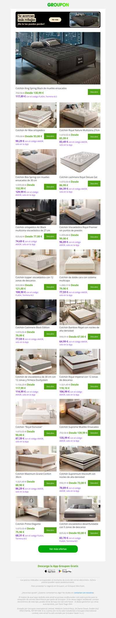 Rebajas en colchones premium — ¡solo por tiempo limitado!