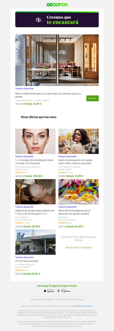 ¡Aún tienes tiempo para comprar!