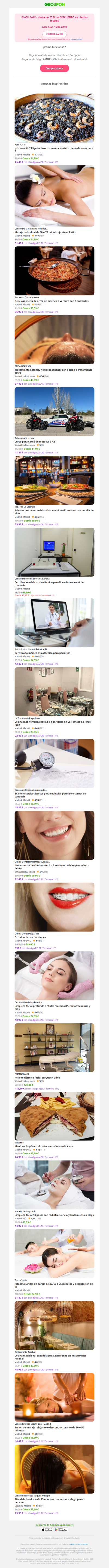 ⏰ ¡Ya empezó! Tu -25% extra acaba a las 22h