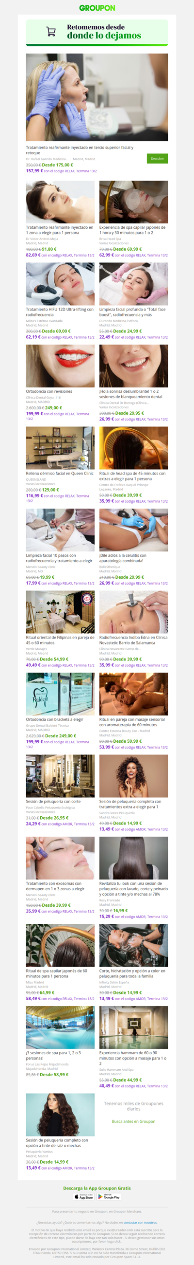 ¡No te pierdas las ofertas de belleza y spa! ¡Consúltalas hoy!