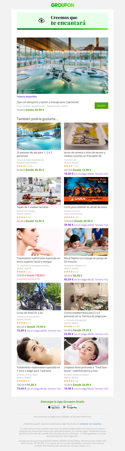 Estamos bastante seguros de que te va a encantar esta oferta