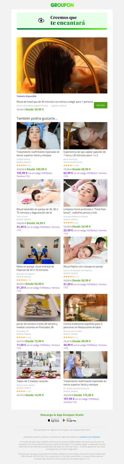 La oferta que viste sigue disponible