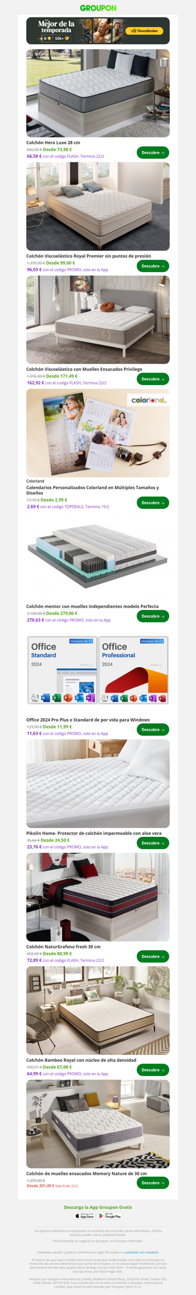 Colchón Hero Luxe 28 cm