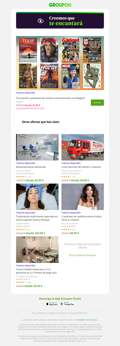 ¿Estás listo? La oferta que viste sigue disponible