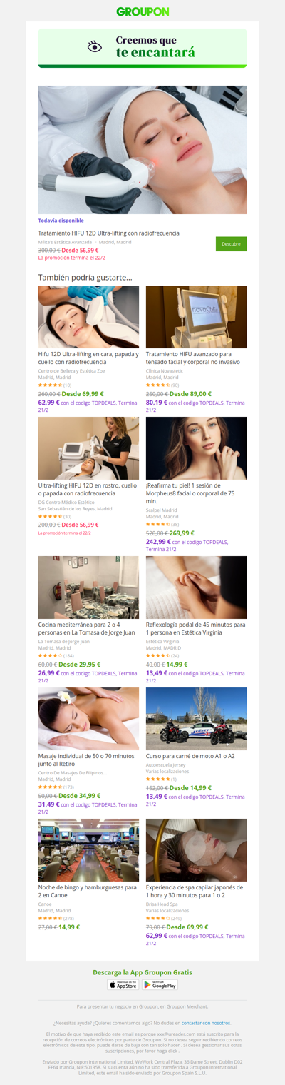 La oferta que viste sigue disponible