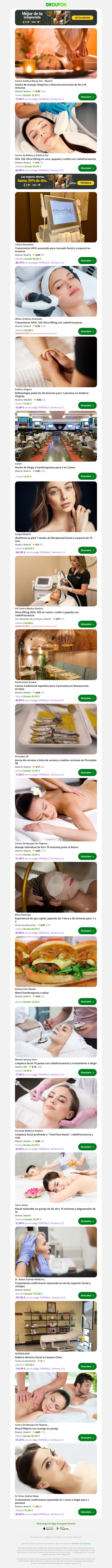 Sesión de masaje relajante o descontracturante de 30 o 50 minutos