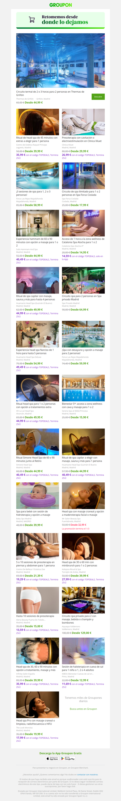 ¿Pensando en spas? ¡No te los pierdas!