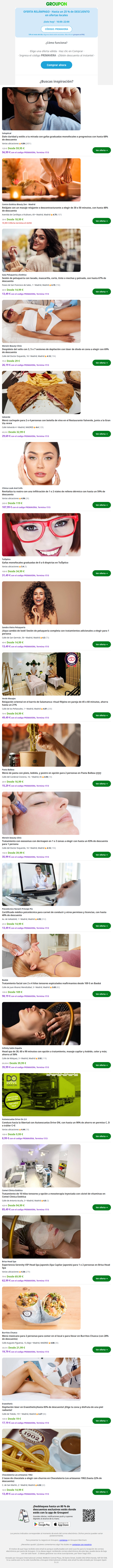 Termina a las 22:00: ¡recibe la primavera con un 25% EXTRA en ofertas locales! 🌸