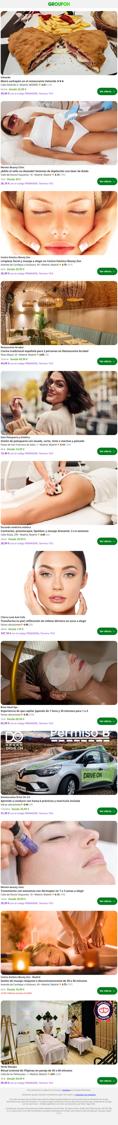 Hasta un 20% de descuento extra: Limpieza facial y masaje o tratamiento a elegir en Centro Estetica Biouty Zen