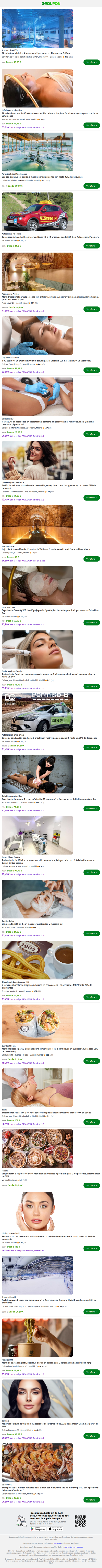 Circuito termal de 2 o 3 horas para 2 personas en Thermas de Griñón