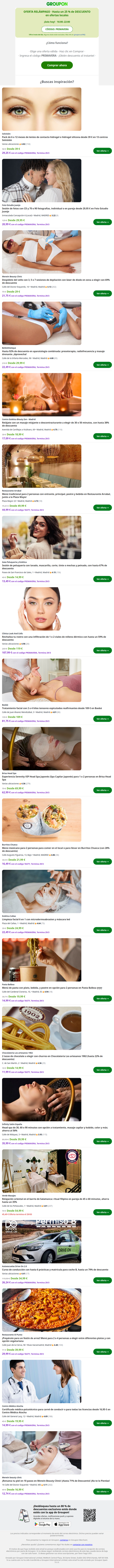 Capricho de Día de Pago: ¡25% EXTRA en Ofertas Locales! Termina a las 22h 🌸