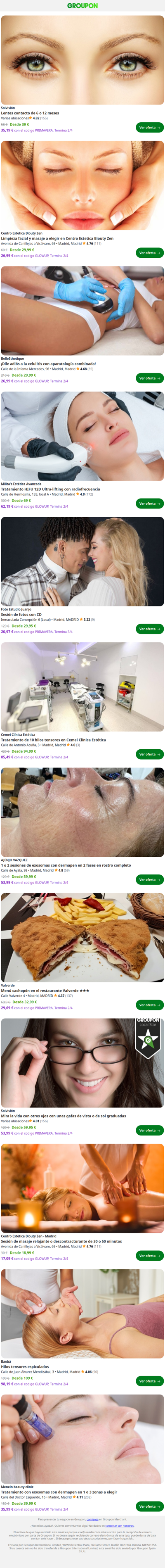 Limpieza facial y masaje o tratamiento a elegir en Centro Estetica Biouty Zen