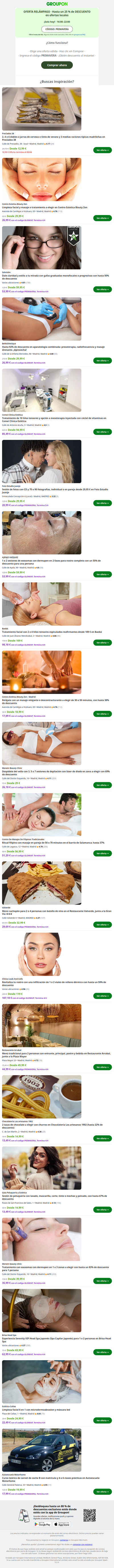 ¡Lo encontraste! 25% dto. extra en ofertas locales en el interior 🥚 ¡Termina a las 22h!