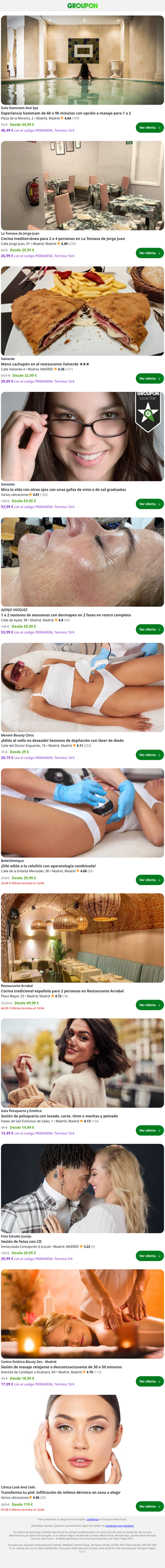 Experiencia hammam de 60 o 90 minutos con opción a masaje para 1 o 2 personas; con hasta un 36% de descuento