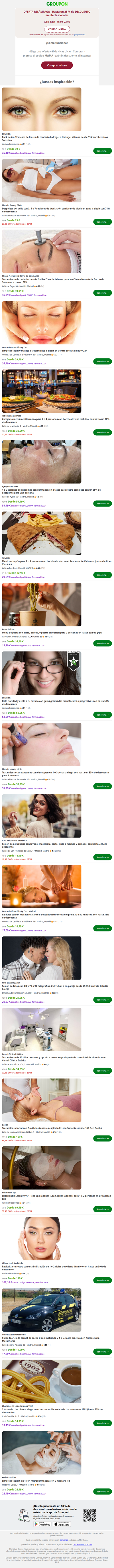 ¡Adelántate al Día de la Madre! 25% dto. en ofertas flash. Termina a las 22h! ⚡