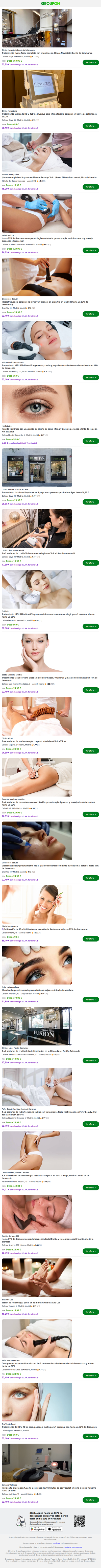 Tratamiento avanzado HIFU 12D no invasivo para lifting facial o corporal en barrio de Salamanca, al 72%