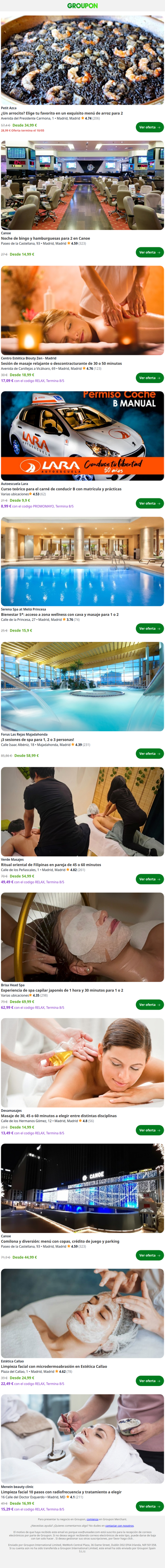 Tendencias cerca de ti: Relájate con un masaje relajante o descontracturante a elegir de 30 o 50 minutos, con hasta 38% de descuento