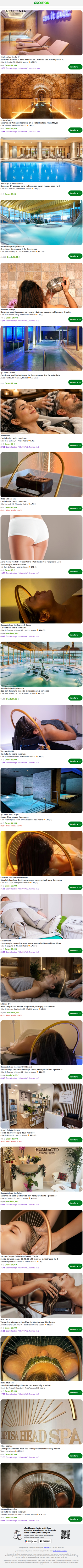 ¡Atención: ofertas irresistibles de Spa dentro!
