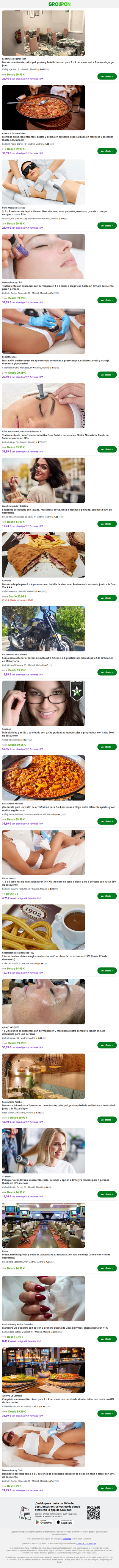 Menú con entrante, principal, postre y botella de vino para 2 o 4 personas en La Tomasa de Jorge Juan