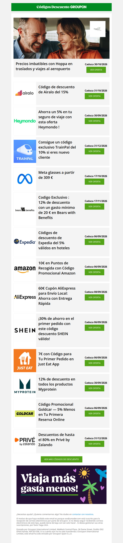 Heymondo - 5% dto • Amazon - 10€ dto • AliExpress - 60€ dto