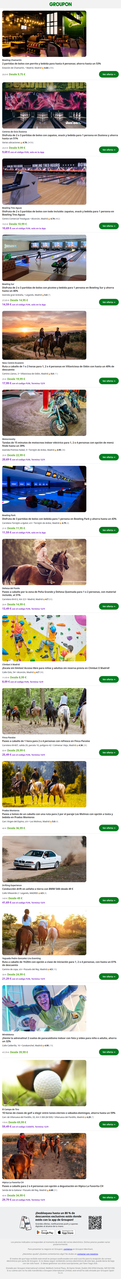 Sábado de aventura, no de sofá
