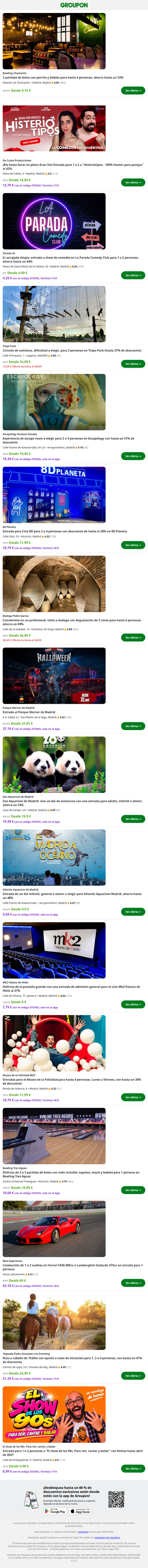 Planes de otoño, resueltos