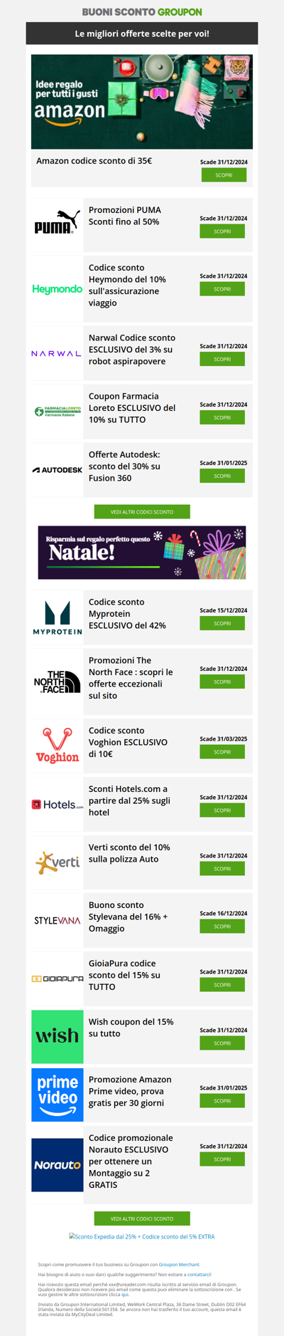 Codice sconto Expedia del 5% I Amazon -35% I Puma -50% I Eneba -5%