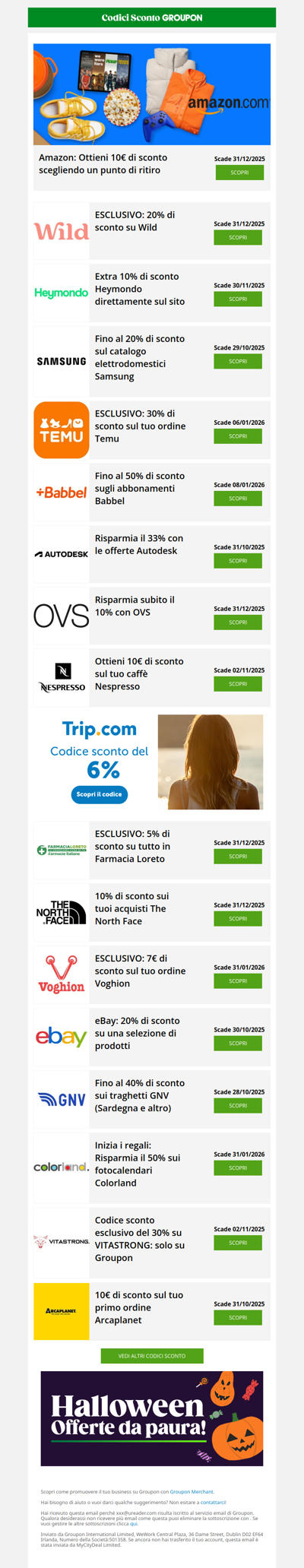 ✈️ 40% sui traghetti GNV, 30% di sconto ESCLUSIVO Temu & 10% su The North Face