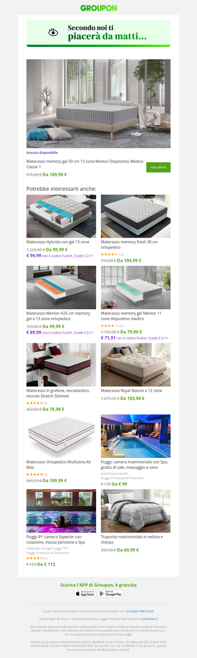 Siamo sicuri che quest'offerta ti piacerà!