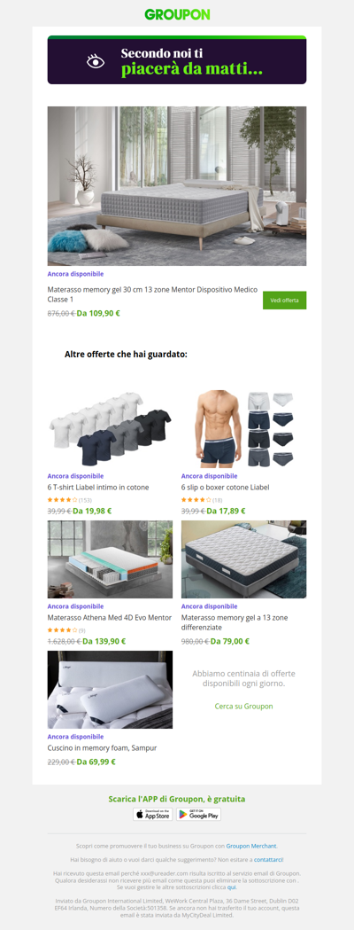 Siamo sicuri che quest'offerta ti piacerà!