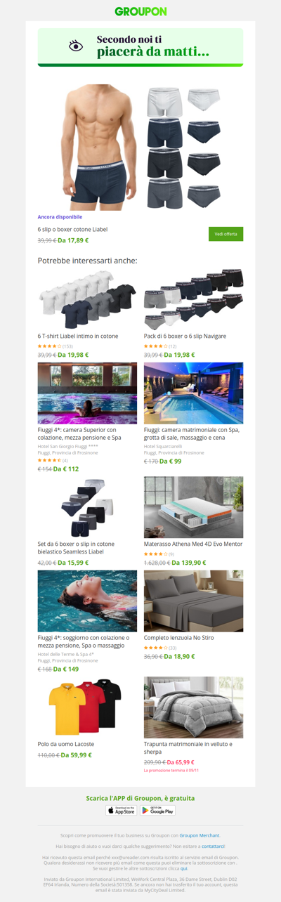 L'offerta che avevi visto è ancora disponibile!