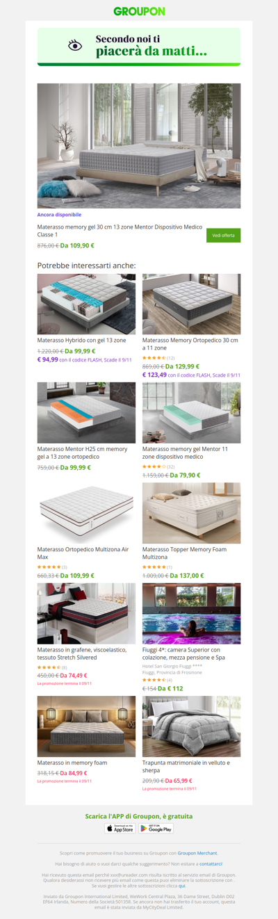 L'offerta che avevi visto è ancora disponibile!