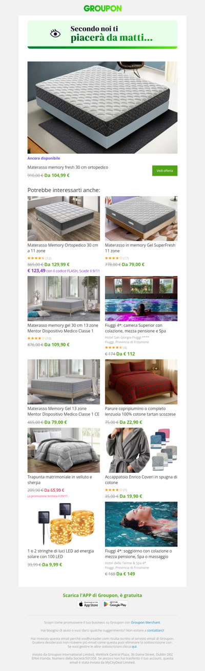 Siamo sicuri che quest'offerta ti piacerà!