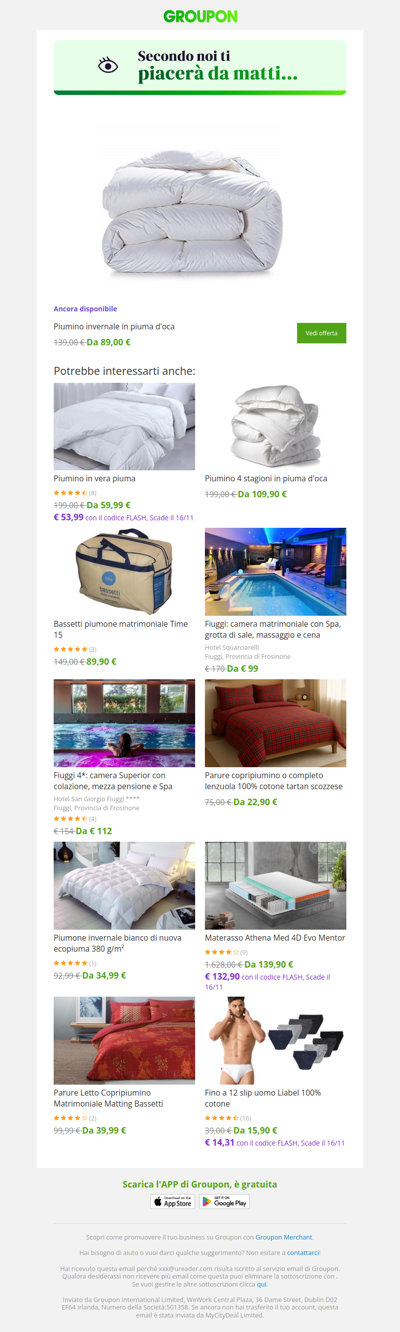 L'offerta che avevi visto è ancora disponibile!