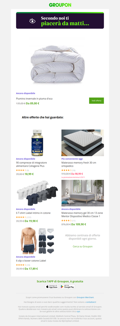 Sei pronta? L'offerta che avevi visto è ancora disponibile!