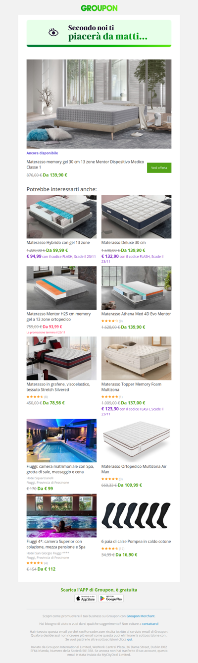 Siamo sicuri che quest'offerta ti piacerà!