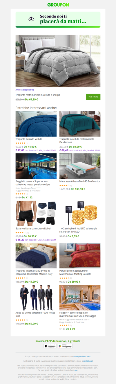 Sei pronta? L'offerta che avevi visto è ancora disponibile!