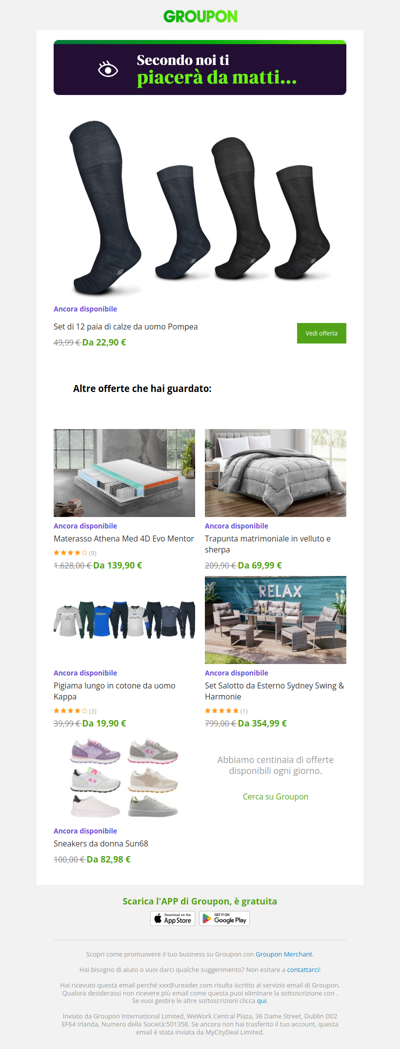 Dì sì all'offerta! È ancora disponibile!