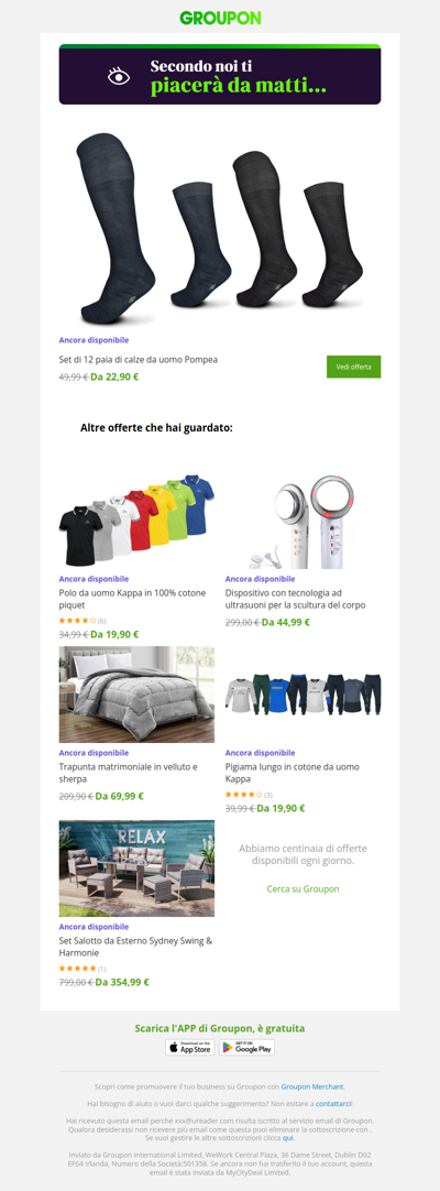 L'offerta che avevi visto è ancora disponibile!