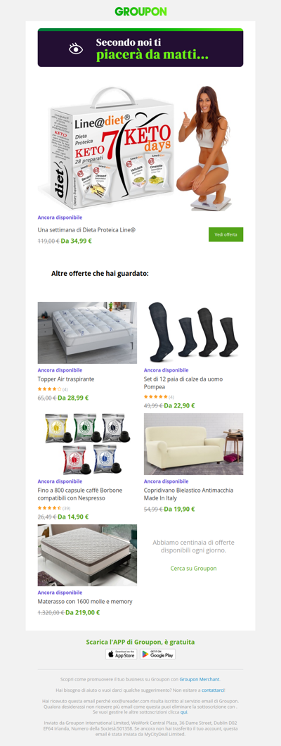 Dì sì all'offerta! È ancora disponibile!