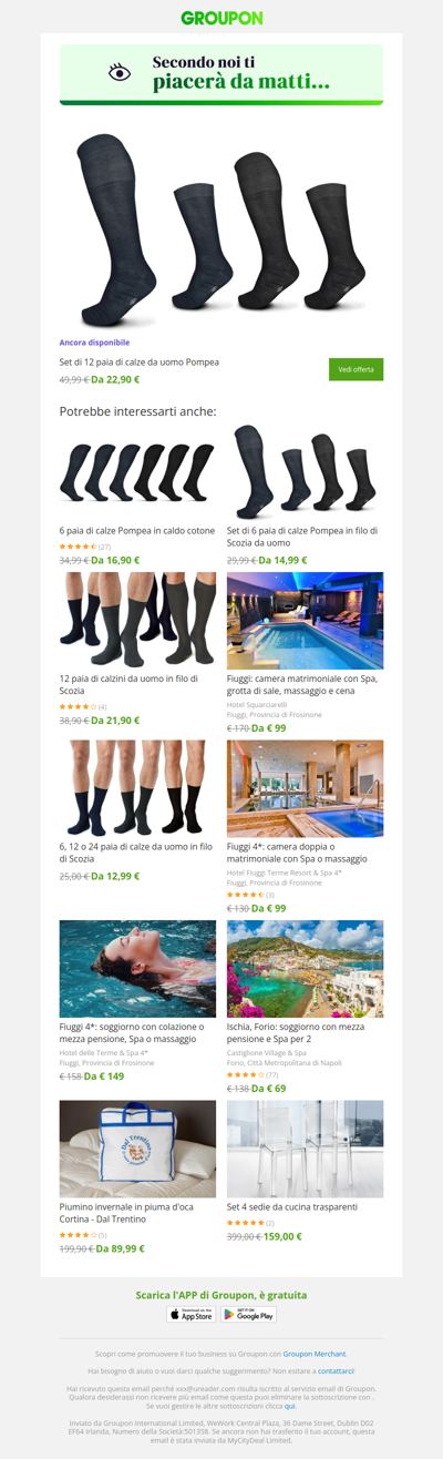 L'offerta che avevi visto è ancora disponibile!