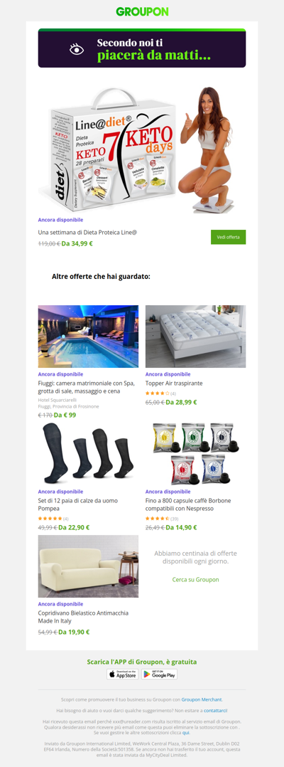 Sei pronta? L'offerta che avevi visto è ancora disponibile!