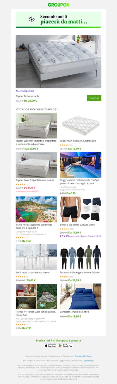 L'offerta che avevi visto è ancora disponibile!