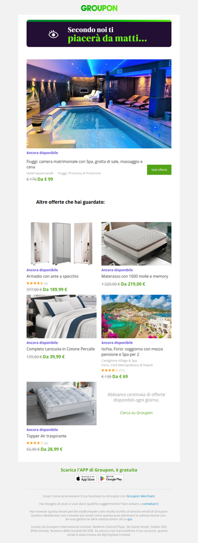 Sei pronta? L'offerta che avevi visto è ancora disponibile!