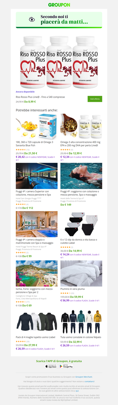 Siamo sicuri che quest'offerta ti piacerà!