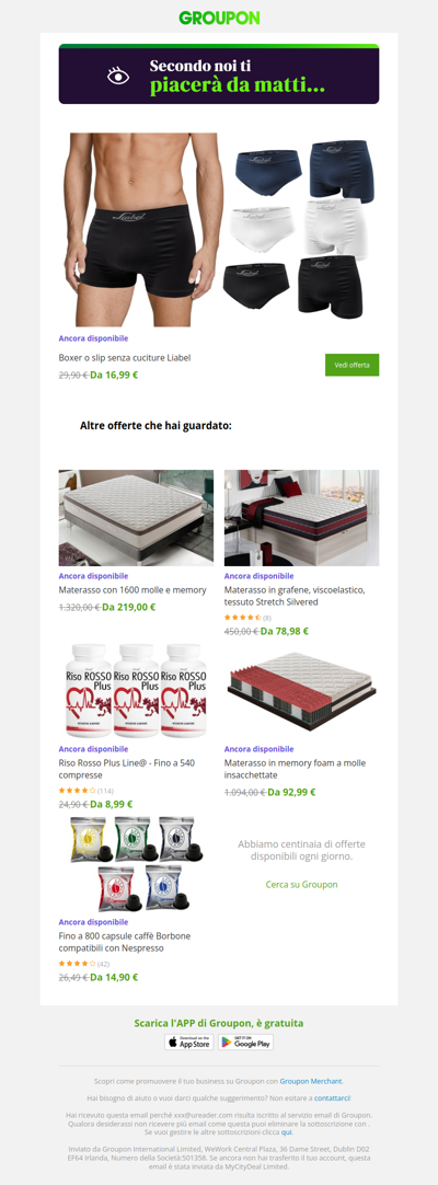 Dì sì all'offerta! È ancora disponibile!